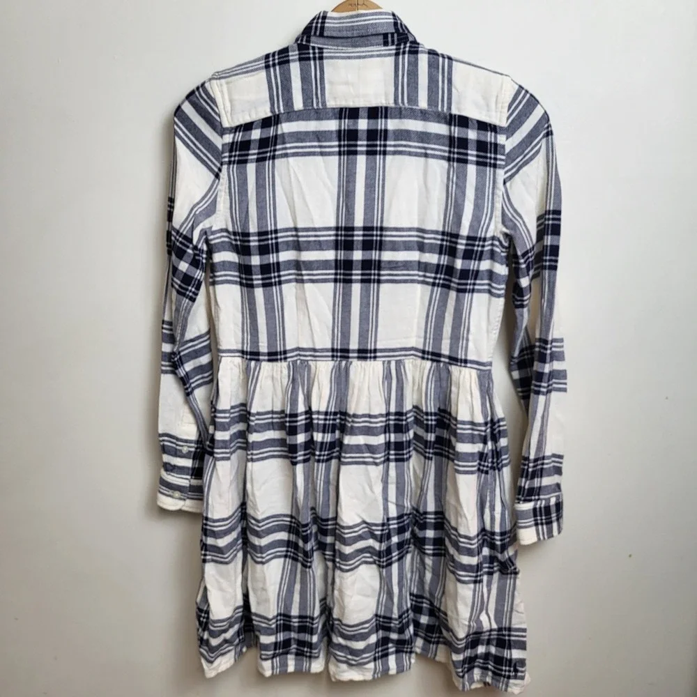 Polo Ralph Lauren Kids‎ Size 16 Plaid Button Down Shirt DressNavy Cream NWT
